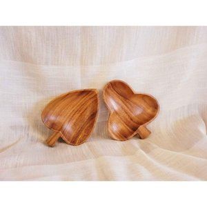 Vintage Teak Monkey Pod Bowls